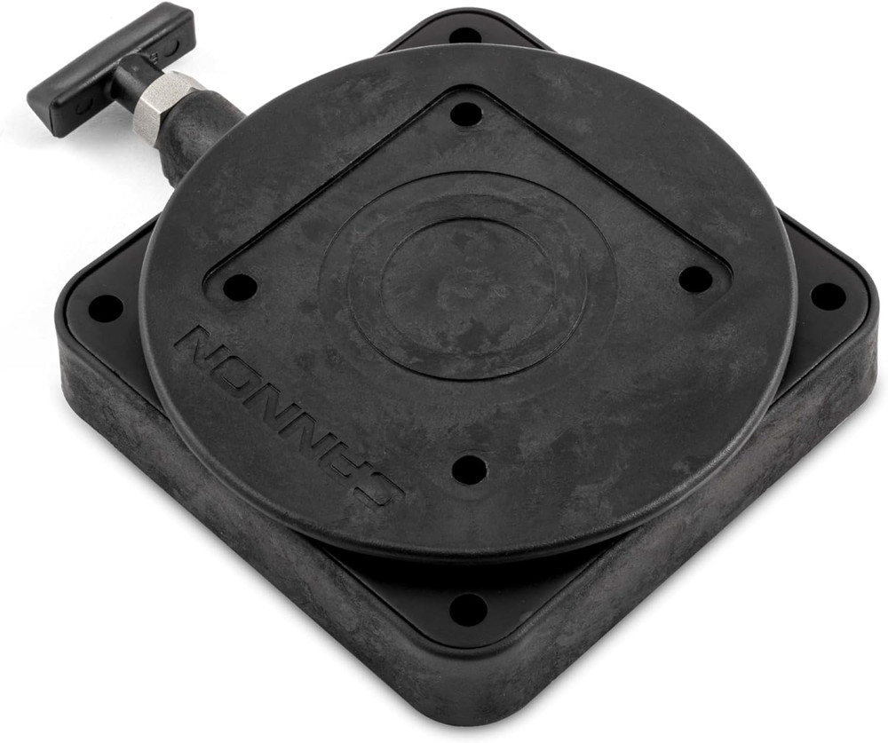 Low-Profile Swivel Downrigger Mounting Base - Black Composite Design