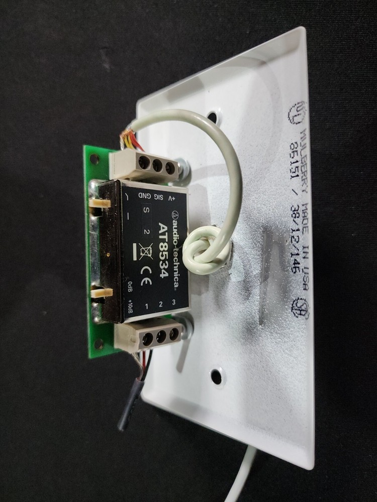 Audio-technica AT8534 Ceilling/Wall Plate Power Module with hanging Mic