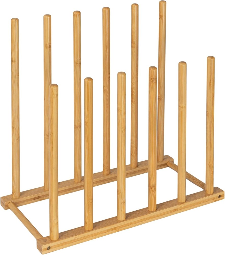 Bamboo 6 Pair Boot Rack Natural