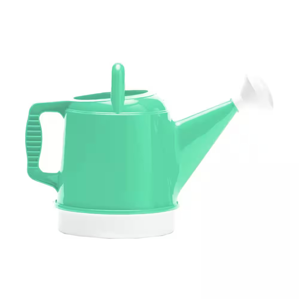 Deluxe 2 Gal. Mint Green Plastic Watering Can