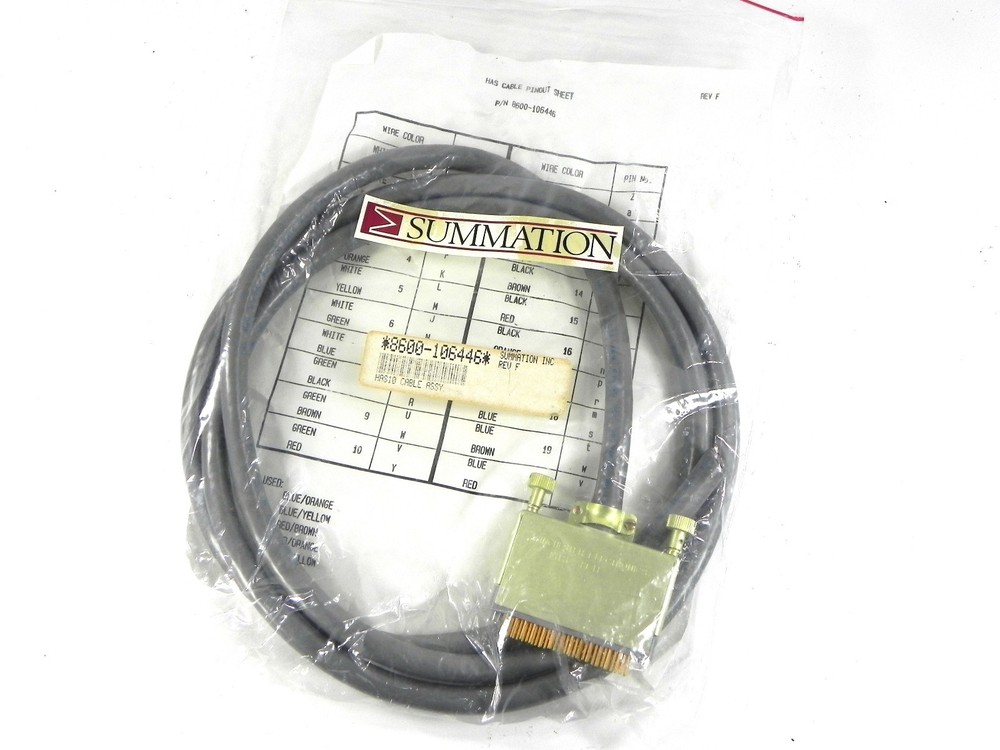 Summation 8600-106446 Cable with Connector