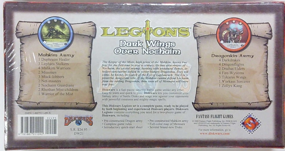 DISKWARS: LEGIONS SET OF 4 (FFG DW 18-21)