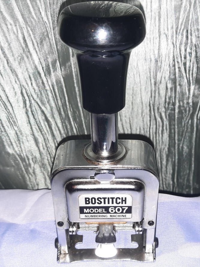 Bostitch Model 607 Numbering Machine