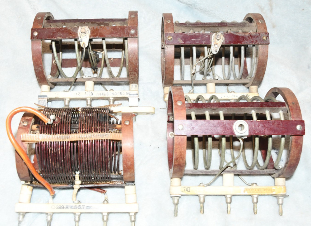 4 B&W Coils For BC610 & Similar Transmitters