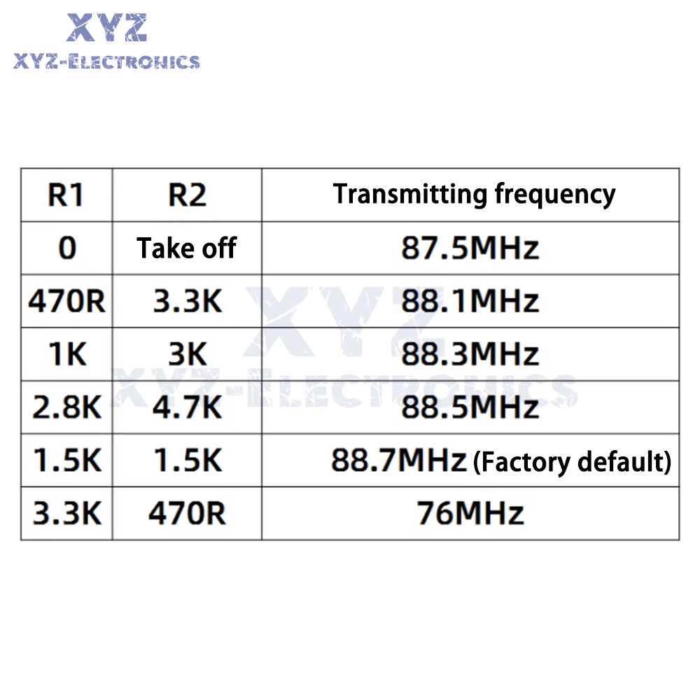 Wireless Microphone FM 88.7MHz Transmitter Module Support Dual-channel Stereo