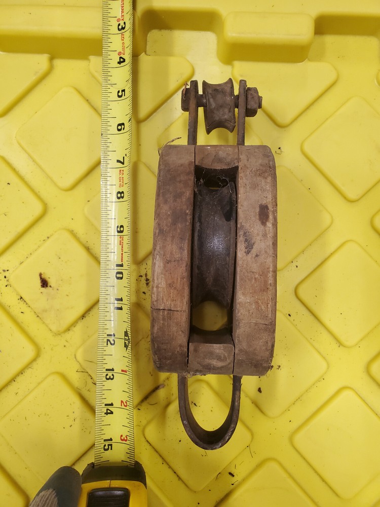 Vintage Block and Tackle Pulley #5