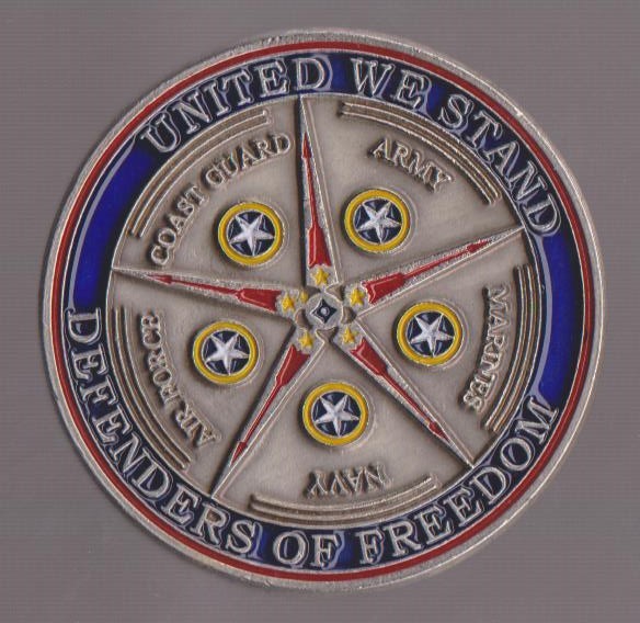 United States Armed Forces Challenge Coins 2" DIA