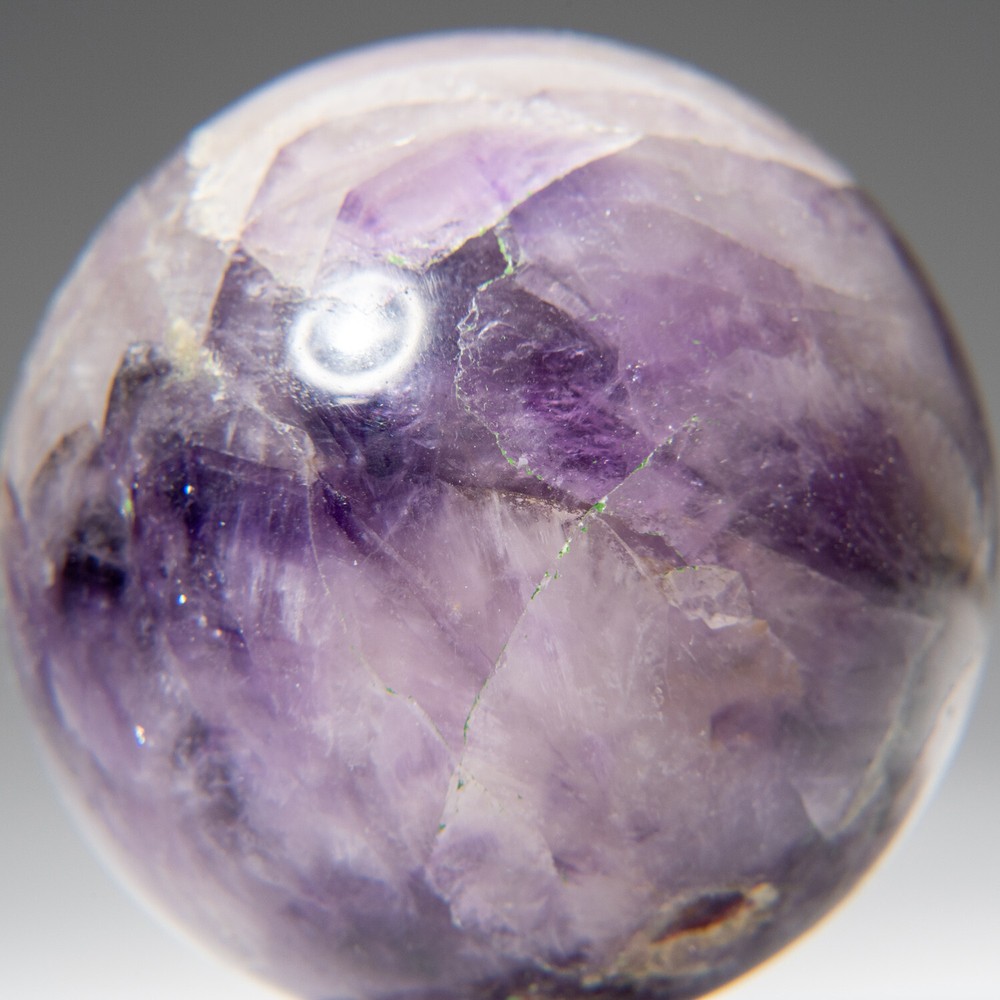 Genuine Polished Amethyst Sphere (2") with Acrylic Display Stand