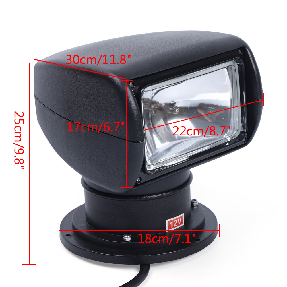 Marine Searchlight Remote Control Boat Spot Light Boat Search Light 100W DC12V