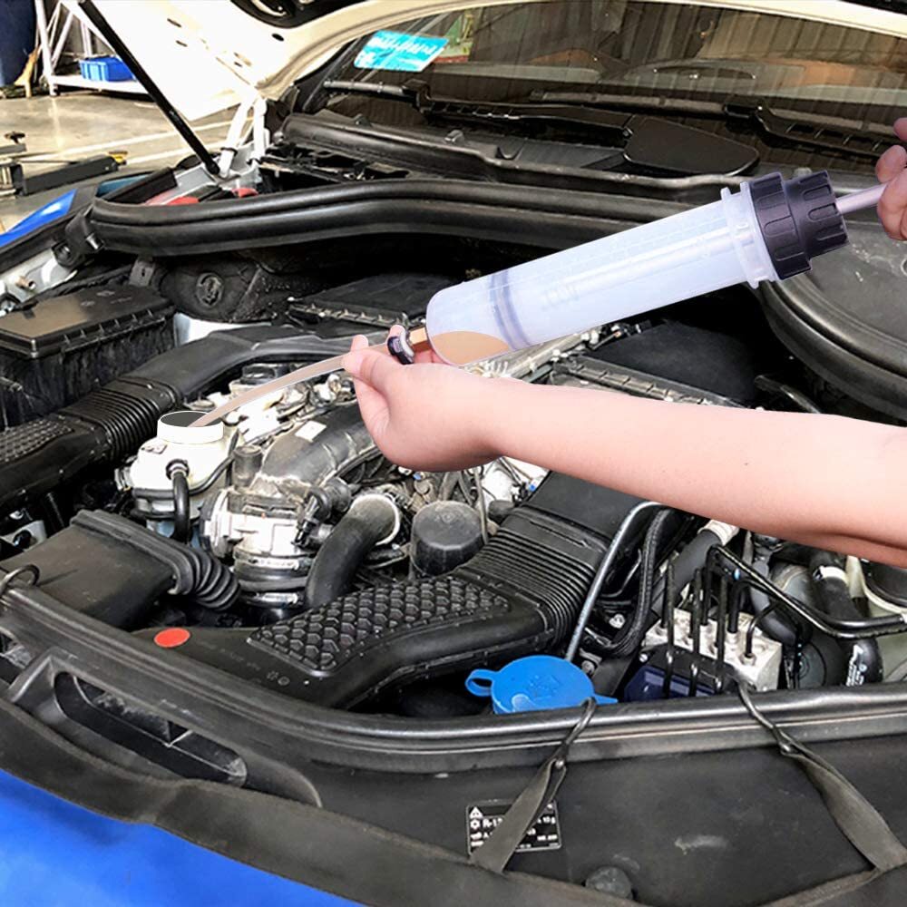 200CC Engine Oil Fluid Extractor Fluid Syringe Pump Manual Suction Transfer Tool