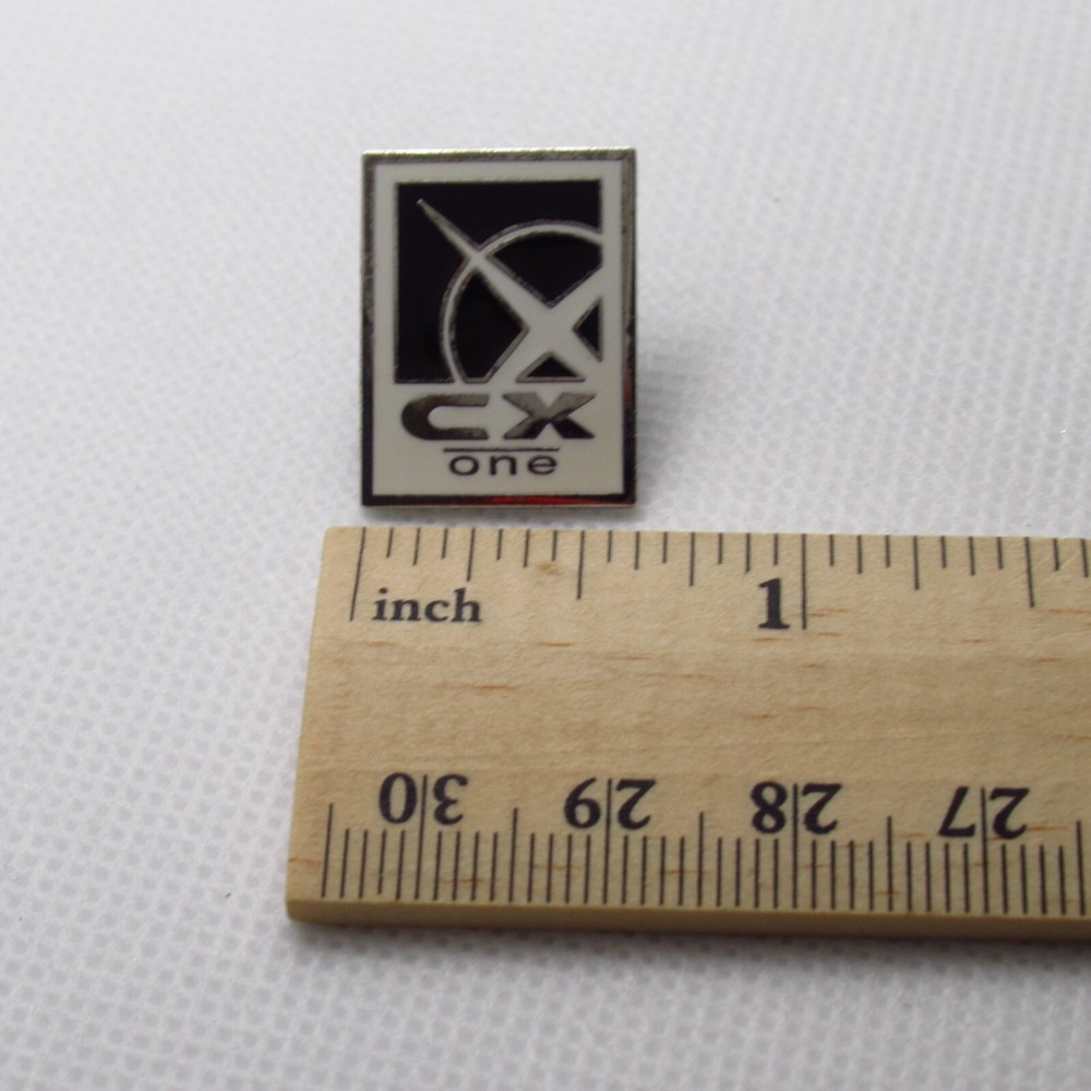 CXone Lapel Pin NICE Ltd Customer Software Logo Black White Silver