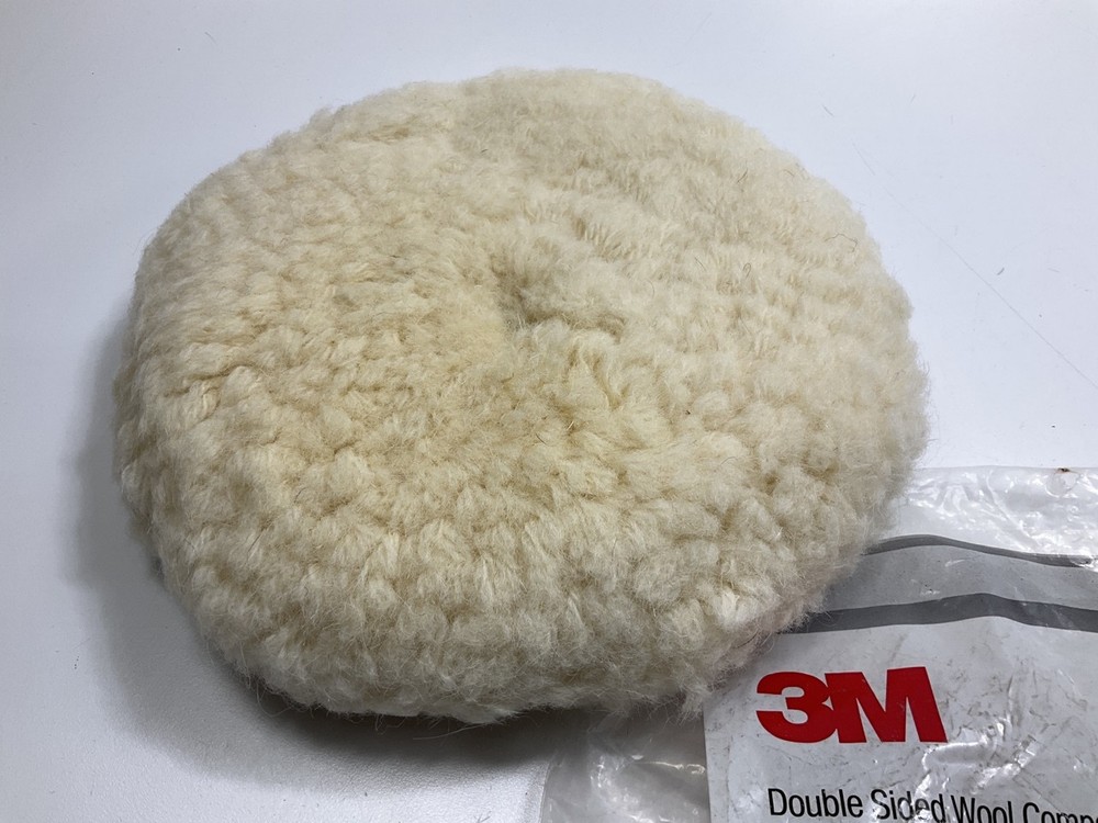 OPEN BAG - 3M 33280 9" Wool Compounding Pad, Double Sided, Screw On