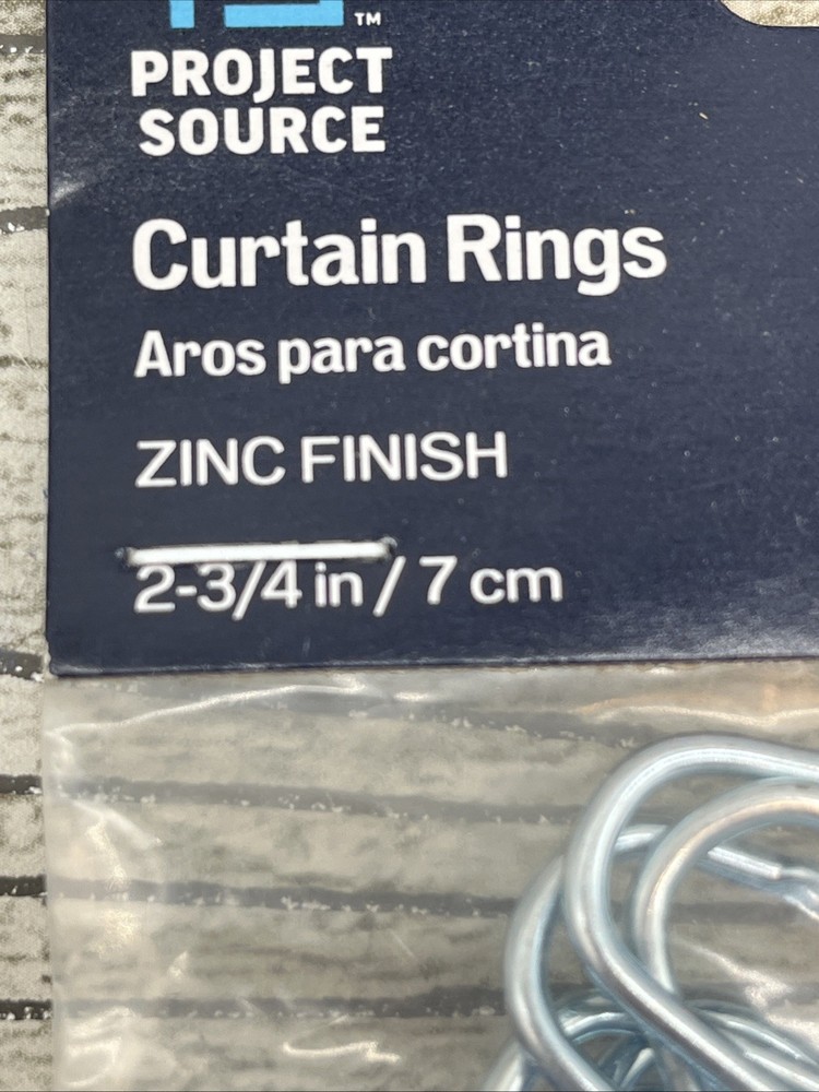 Curtain Rings 7pk 12ct 2-3/4in PROJECT SOURCE 773056 {33}