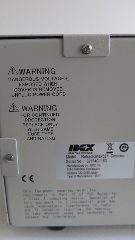 ERC REFRACTOMAX 520 DETECTOR