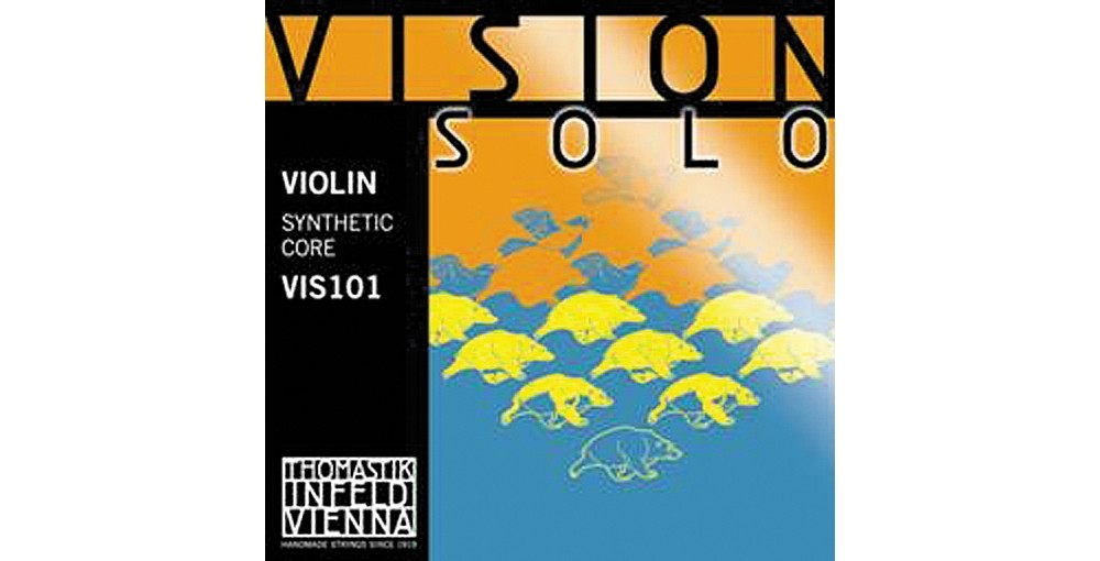 Thomastik Vision Solo 4/4 Size Violin Strings 4/4 Size Set with Silver D String