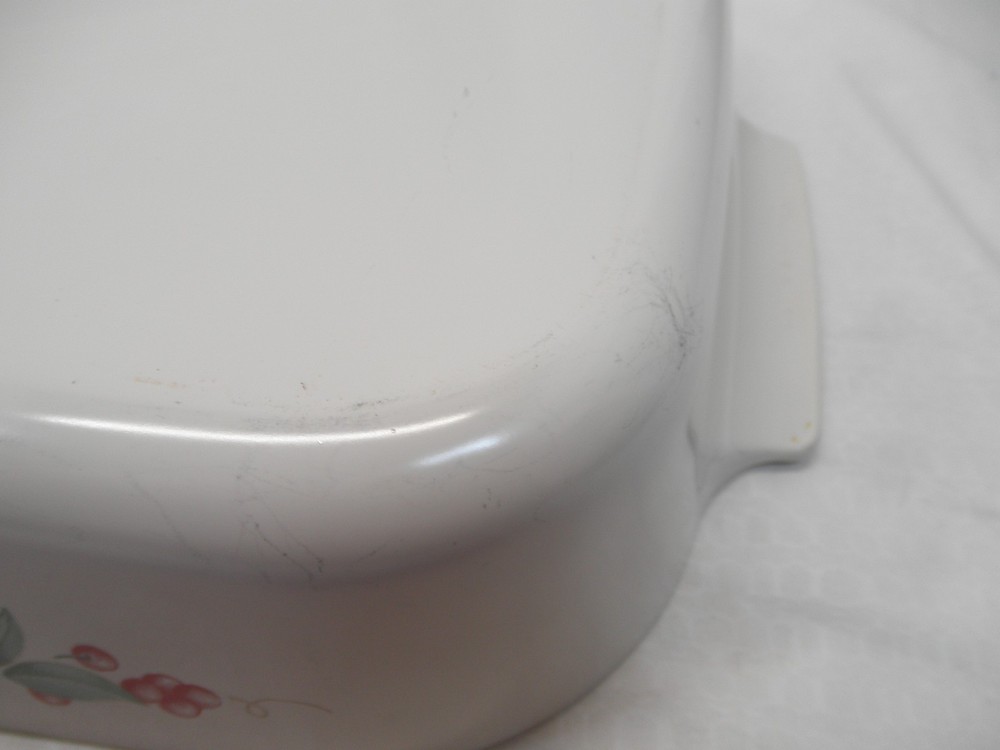 Corningware Abundance Rectangular Lasagna Baker Roast Dish Cream Color