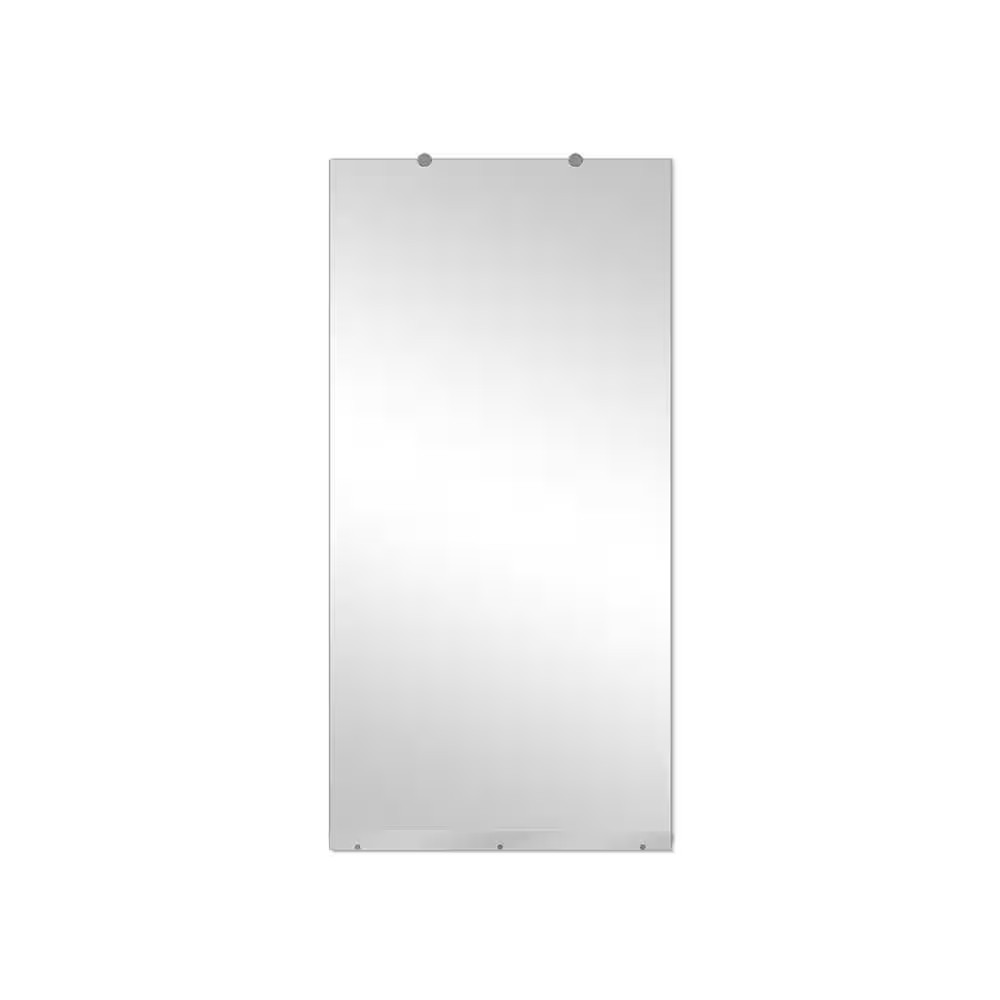 24 In. W X 48 In. H Rectangular Frameless Tempered HD Wall Mirror/Gym Mirror/Dan