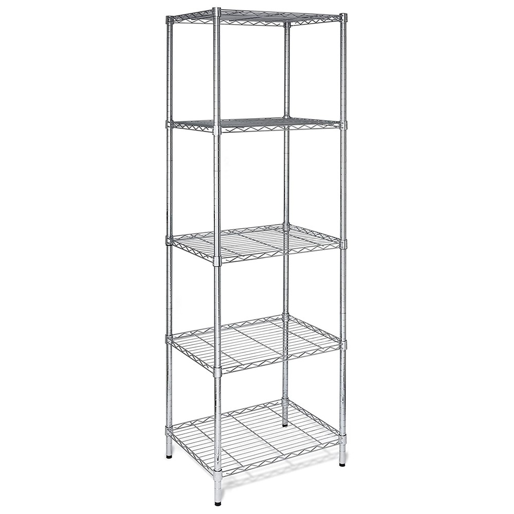 5-Tier Chrome Shelving Unit
