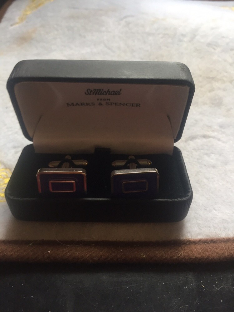 Marks And Spencer Art Deco Design Cufflinks