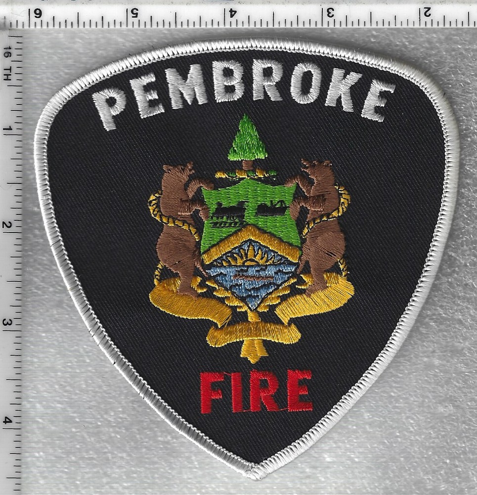 Pembroke Fire Department  (Ontario, Canada)  White Shoulder Patch