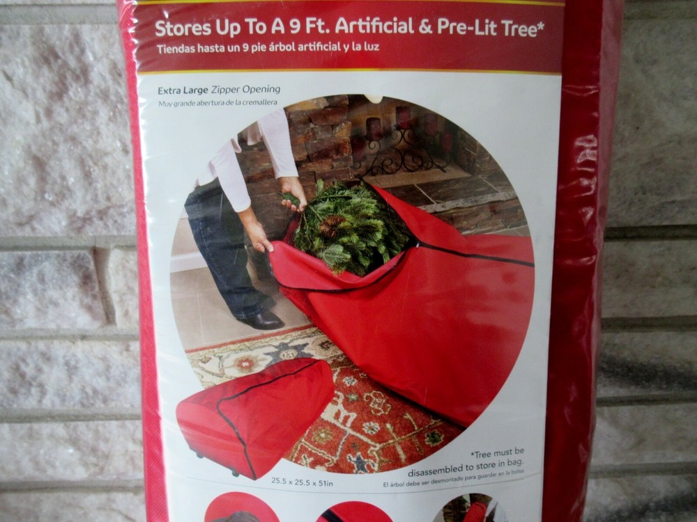 Simple Living Solutions 182109-S Rolling 9' Christmas Tree Storage Bag