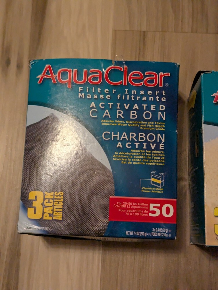 AquaClear Activated Carbon and Filter Insert Foam