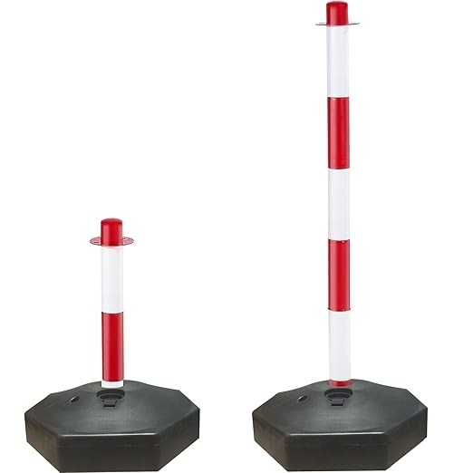 Adjustable Traffic Delineator Post Cones, 10 Pack