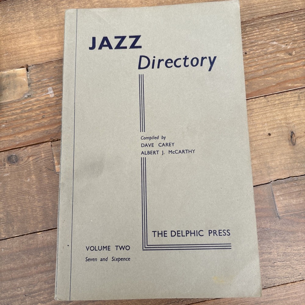 Jazz Directory, Vol 1/2/3 & 4 Compiled By Dave Carey & Albert McCarthy A