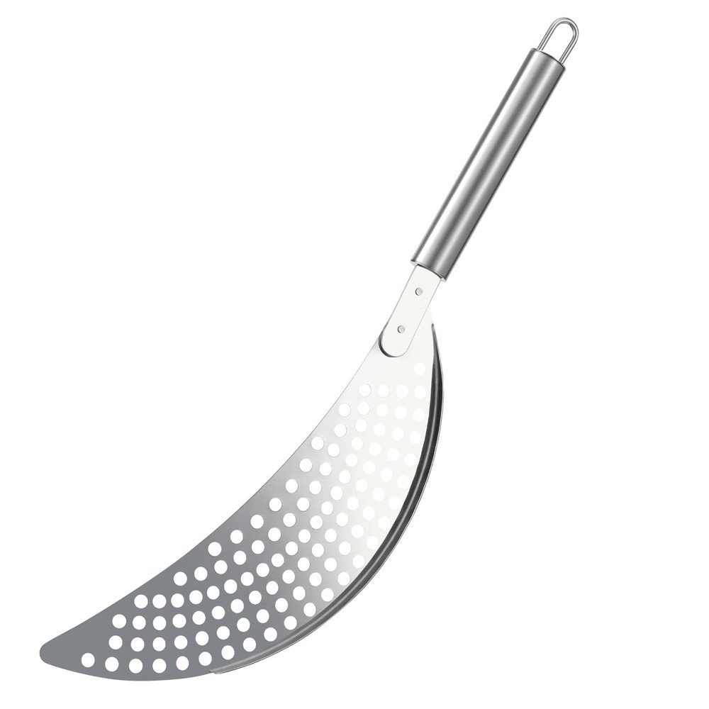 Stainless Steel Held Pot Strainer, Pasta Strainer with handle, Insert Pan Dra...