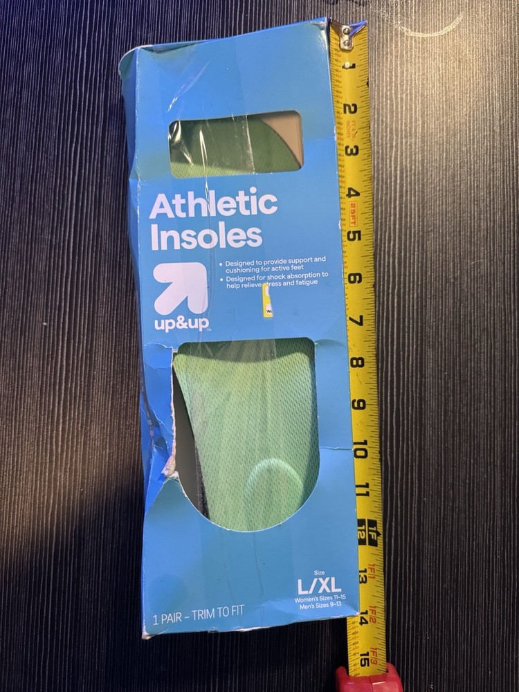Up&Up Athletic Insoles Size L/XL