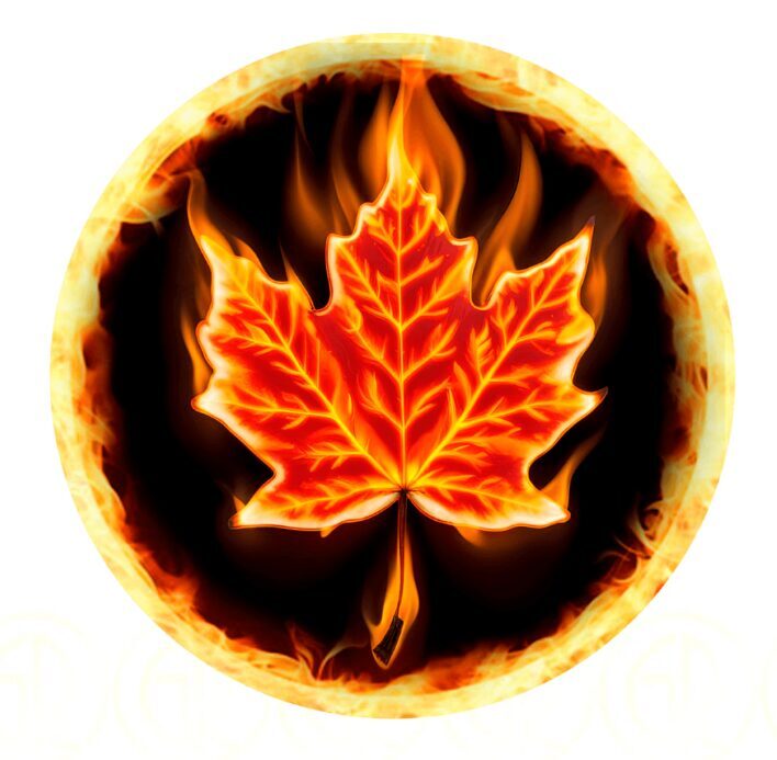 2024 Canada Maple Leaf Eternal Flame 1 oz Silver Coin