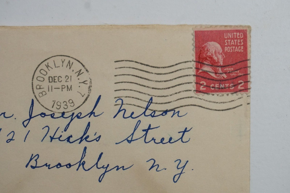Scott #806 John Adams 2c stamp, Used envelopes
