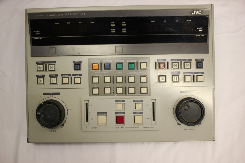 JVC RM-G810U EDITING CONTROL UNIT PARALLEL EDITING CONTROLLER UNTESTED