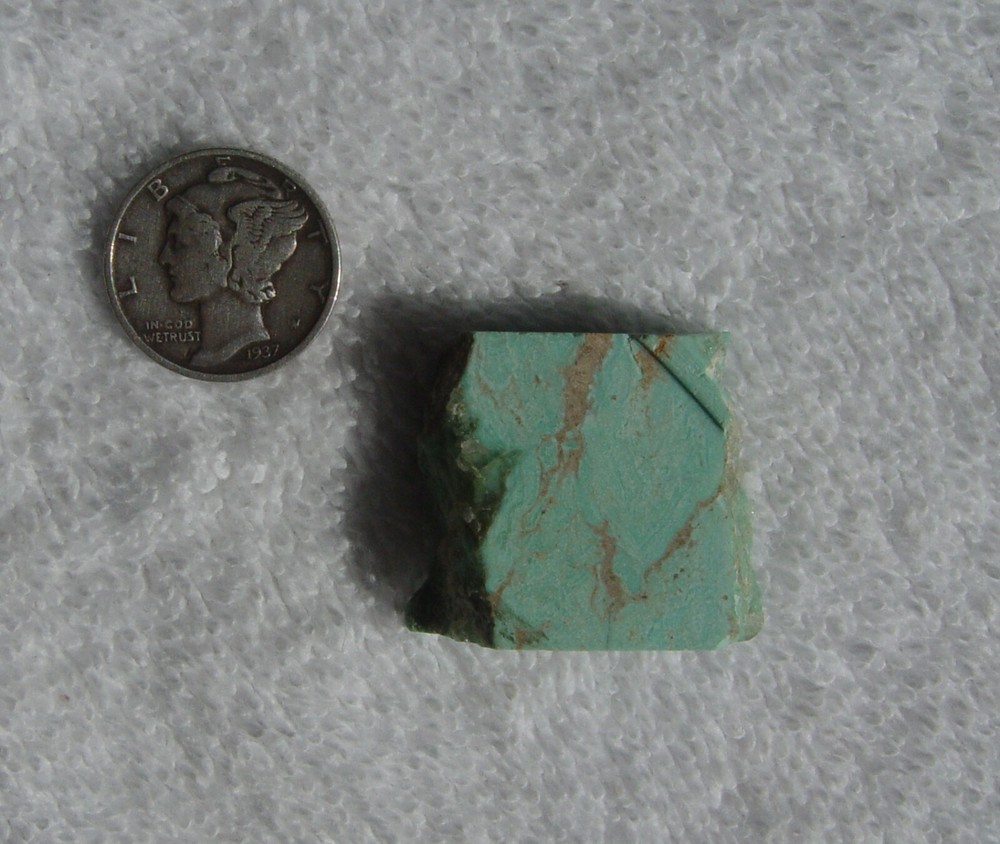 Turquoise stabilized Lapidary Slab 1236