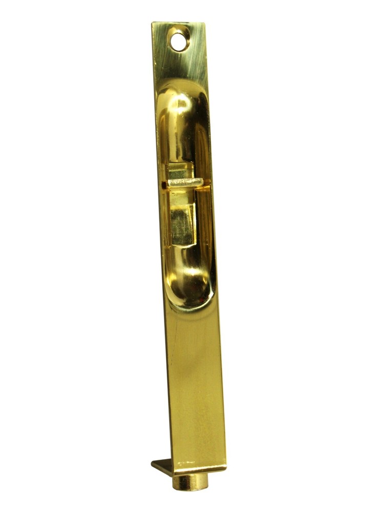 Vintage Polished Brass Flush Mounted Door Bolt