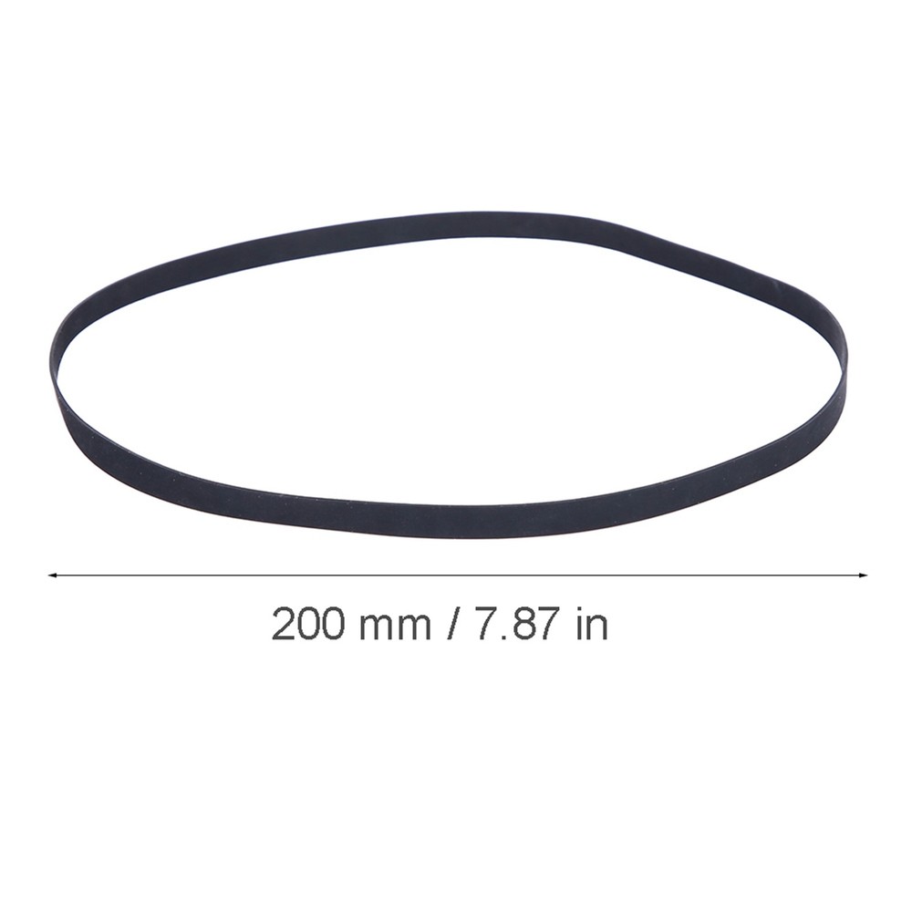 200mm Black Rubber Turntable Belt For Record Player