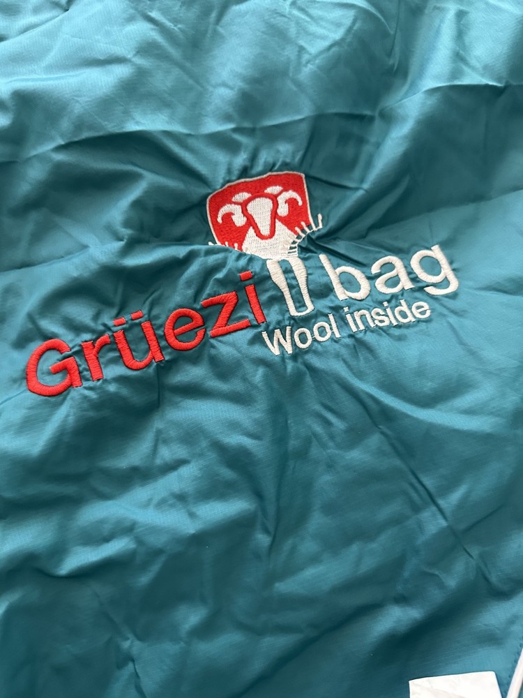 Gruezi sleeping bag Green Biopod DownWool Left Zip Wool Inside EUC