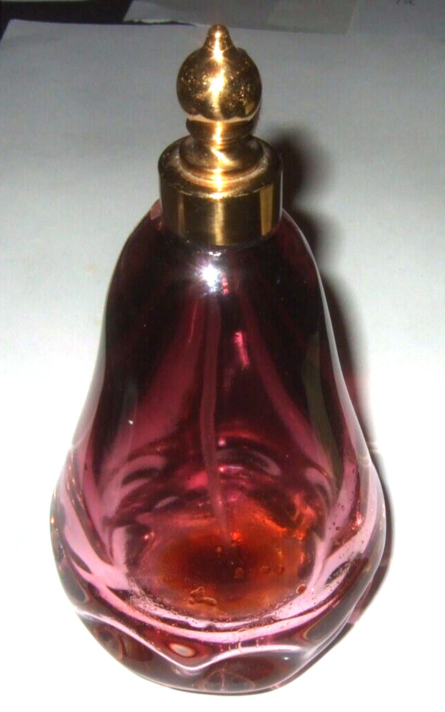 Glass Perfume Bottle IRICE 1960's Vanity Accessory