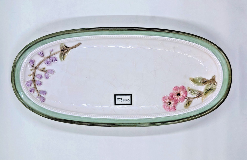 Croscill Home VERONICA Bathroom Ceramic Tray Display Dish NEW