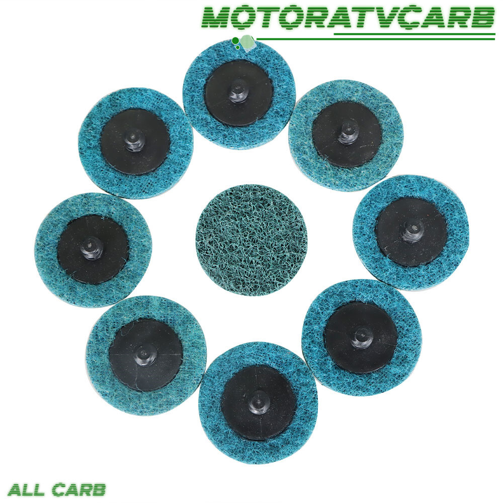 ALL-CARB 50Pcs 2" Fine Surface Conditioning Discs Roll Lock Grinder Sanding Pads