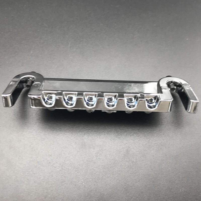 Big Type Wraparound Compensated 6 String Bridge Tailpiece for LP SG Style Guitar
