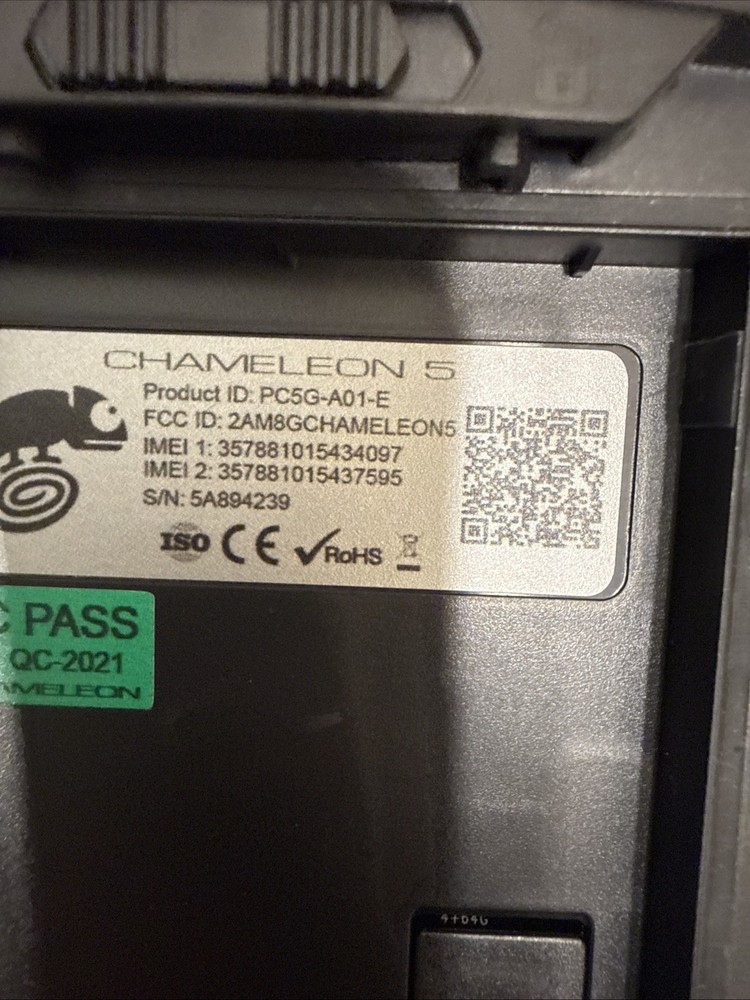 Chameleon 5 Rugged Biometric Handheld Device – Powers On Same As Pictures