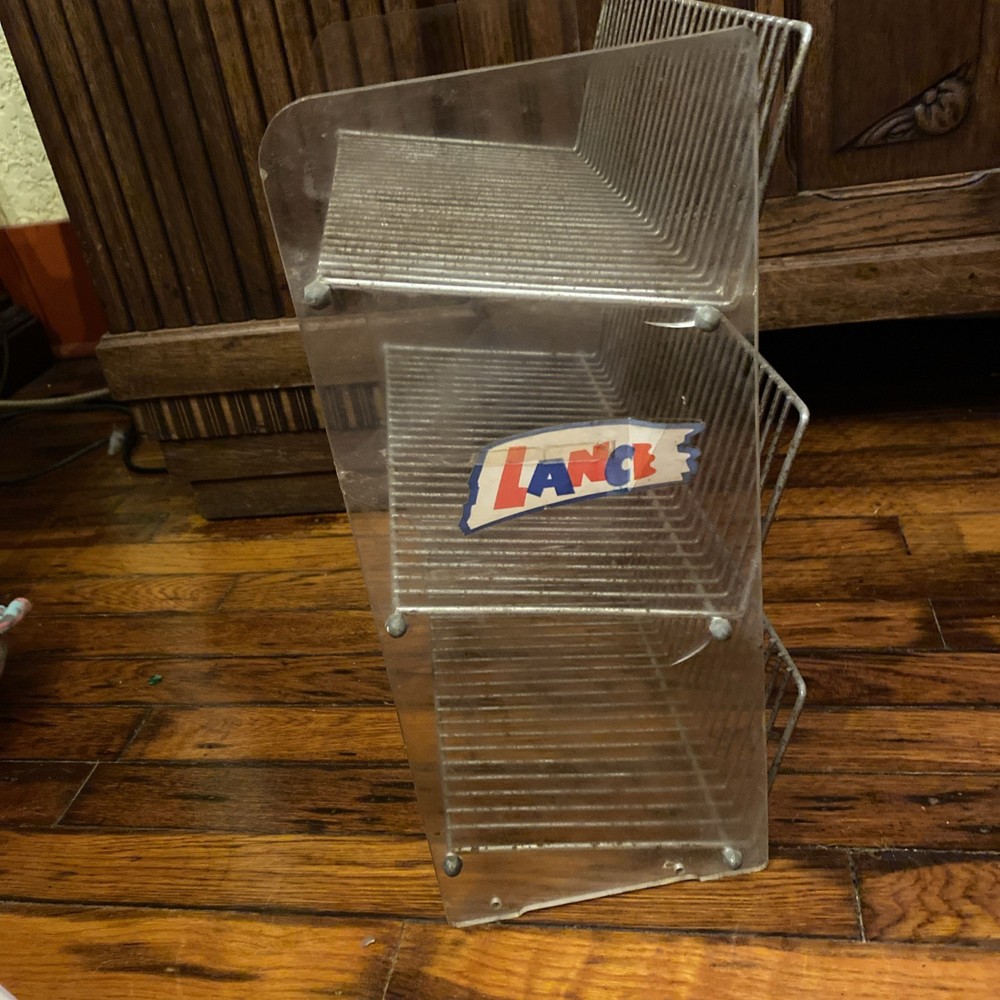 Vintage Lance Snacks Wire Display Rack 8x15x17"
