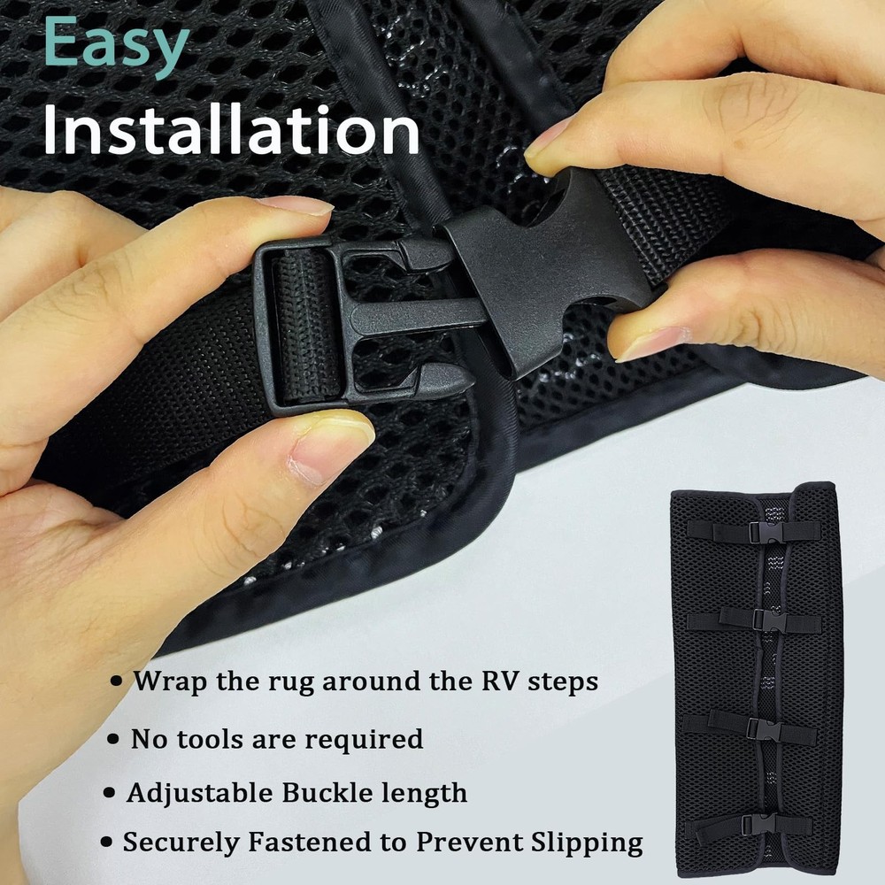 Washable RV Step Covers 3 Pack Non Slip Mesh