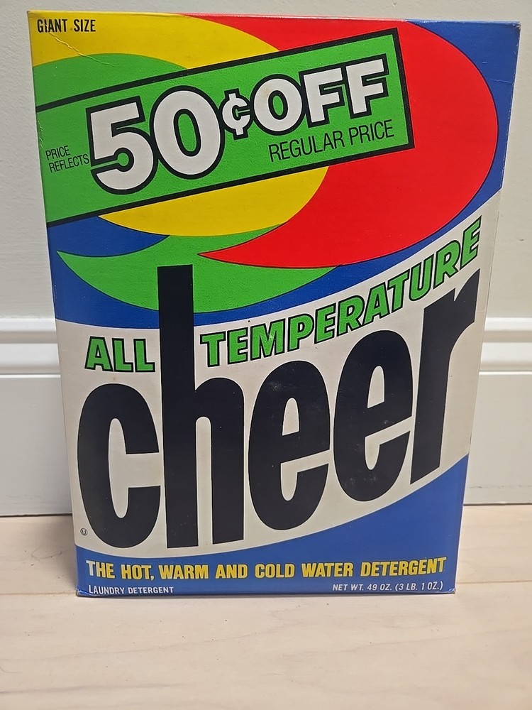 Vintage Cheer All Temperature Detergent NOS