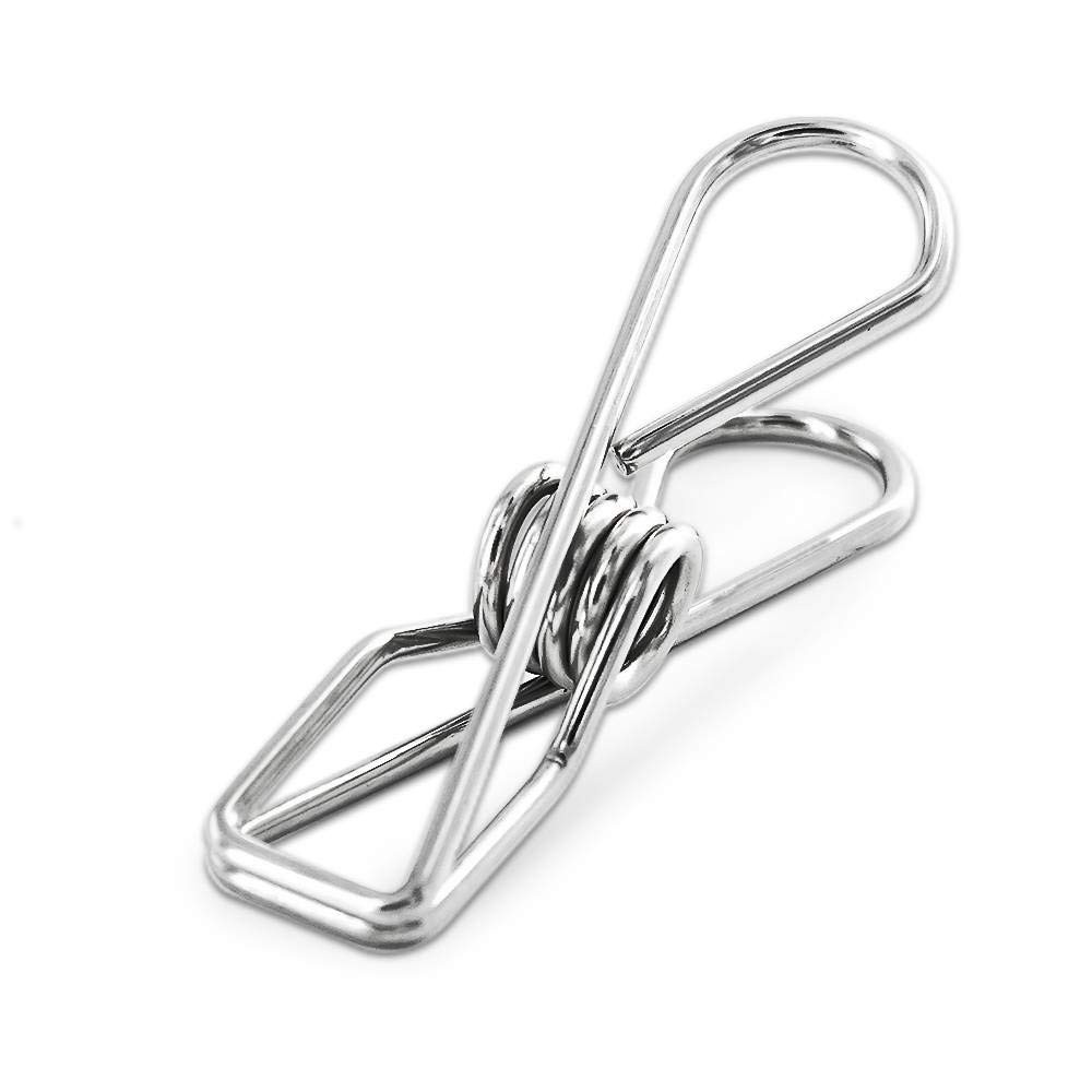40-Pack Small Stainless Steel Clothes Pins - Multi-Purpose Laundry Pegs