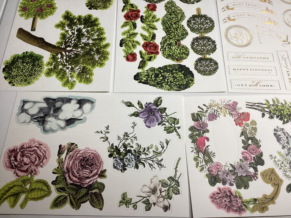 Anna Griffin Trelliage Die Cuts 8 Sheets RARE