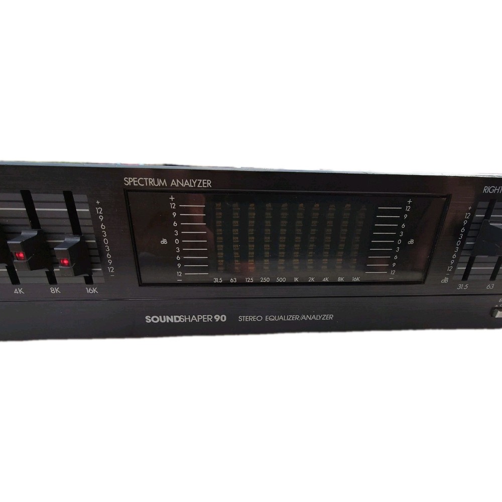 ADC Sound Shaper Model 90 Stereo Equalizer / Analyzer - Untested - Powers On