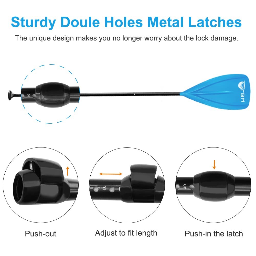 LBW Paddle Board Paddle, Adjustable 3-Pieces SUP Paddle, Aluminium Alloy