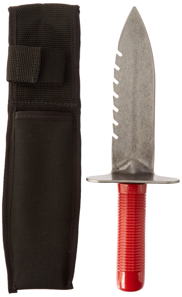 Lesche Digging Tool & Sod Cutter & Free Sheath! (Serrated on Left Side)